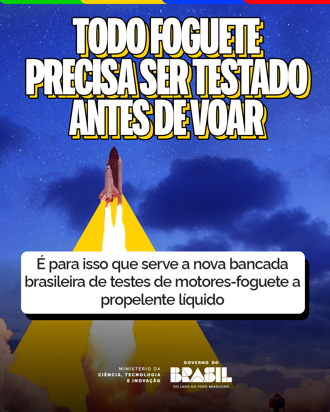 “Todo foguete precisa ser testado antes de voar”, sobre a nova bancada brasileira de testes de motores-foguete a propelente líquido